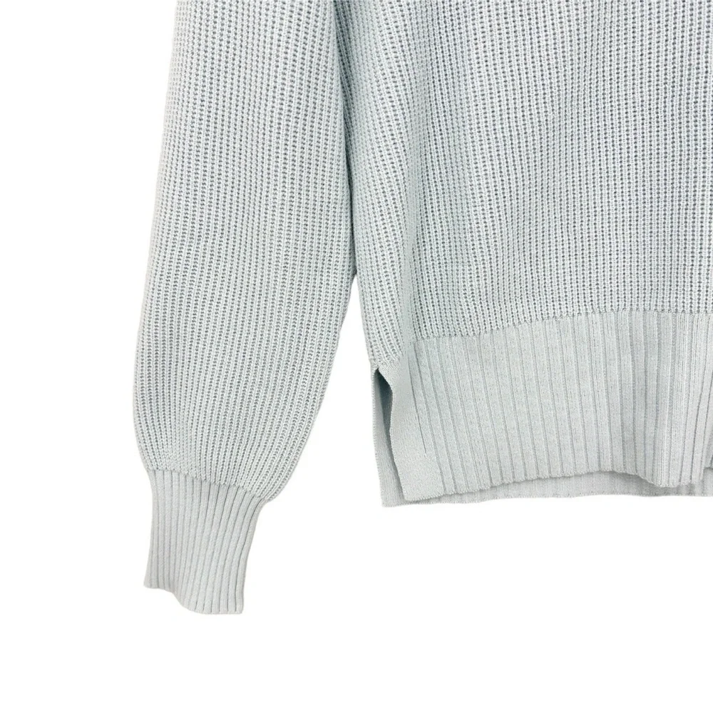 WHITE + WARREN Sweater Pullover V-Neck Blue